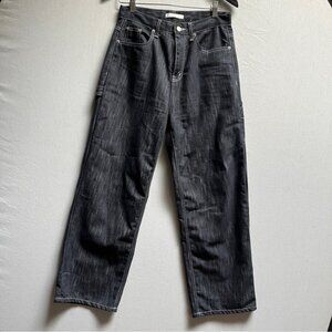 Oak + Fort wide leg carpenter utility denim jeans Sz M
